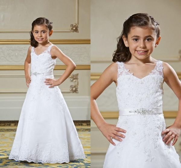 flower girls dresses inexpensive pageant dress for little girls long childen party gowns with applique beaded, White;blue
flower girls dresses inexpensive pageant dress for little girls long childen party gowns with applique beaded, White;blue