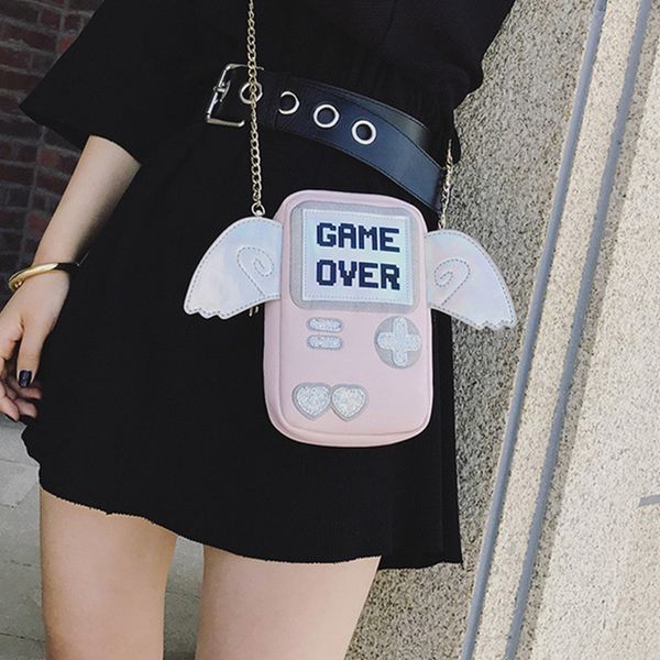 ins fire lovely girl wings laser messenger bag mini game machine letter women chain shoulder bag creative clutch phone bags
ins fire lovely girl wings laser messenger bag mini game machine letter women chain shoulder bag creative clutch phone bags