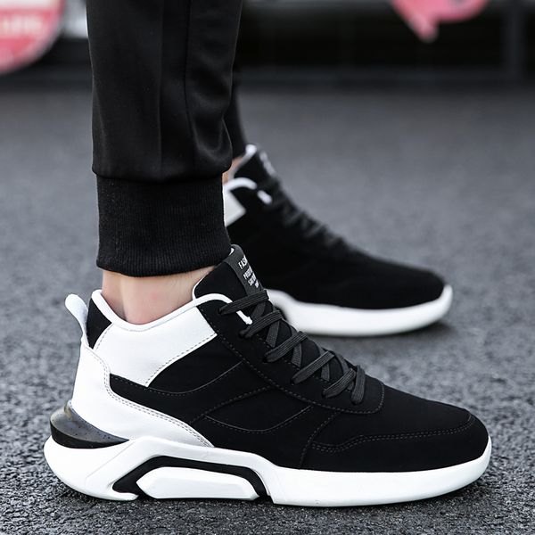 bigfirse men shoes fashion comfortable men casual shoes high non-slip sneakers for outdoor flats zapatillas hombre, Black
bigfirse men shoes fashion comfortable men casual shoes high non-slip sneakers for outdoor flats zapatillas hombre, Black