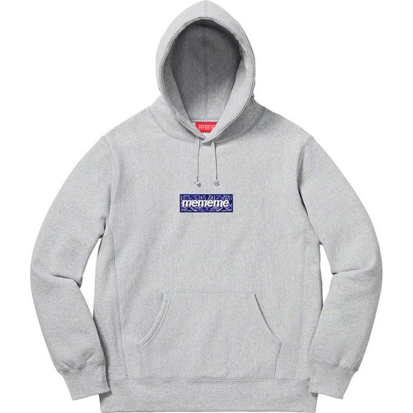 19fw bandana box logo hooded sweatshirt men women embroidery logo hoodies fashion hip hop highstreet outwear 8 colors s-xl 6838, Black
19fw bandana box logo hooded sweatshirt men women embroidery logo hoodies fashion hip hop highstreet outwear 8 colors s-xl 6838, Black