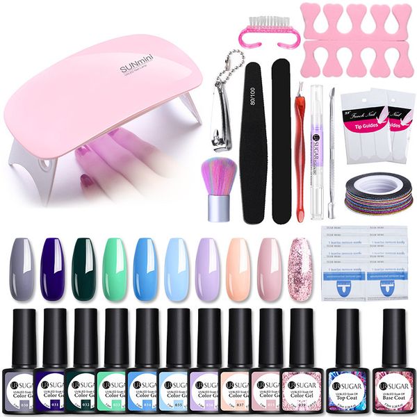 ur sugar 6w uv lamp 12pcs nail gel set manicure kit soak off uv led gel varnish set nail file brush tools decorations
ur sugar 6w uv lamp 12pcs nail gel set manicure kit soak off uv led gel varnish set nail file brush tools decorations