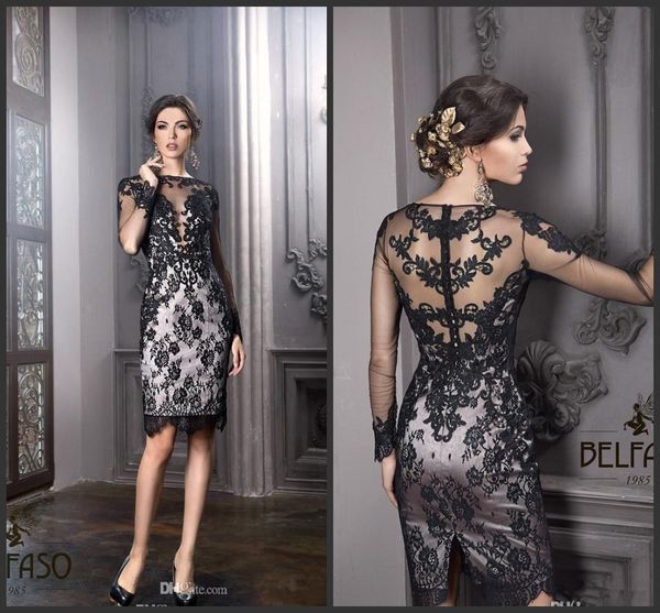 long sleeve lace mother of bride dresses elegant evening formal dresses 2019 women plus size african short prom dresses abendkleider, Black;red
long sleeve lace mother of bride dresses elegant evening formal dresses 2019 women plus size african short prom dresses abendkleider, Black;red