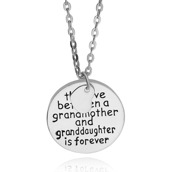 new fashion jewelry family members the love between a grandmother and granddaughter pendant necklaces gift, Silver
new fashion jewelry family members the love between a grandmother and granddaughter pendant necklaces gift, Silver