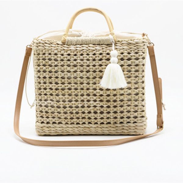 new rattan handle woven bag straw bag leisure vacation tote beach for women luxury tassel handbags designer shopping basket
new rattan handle woven bag straw bag leisure vacation tote beach for women luxury tassel handbags designer shopping basket