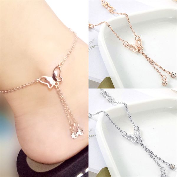 hollow butterfly charm ankle bracelet for women silver rose gold color crystal tassel dangle ankelt ankle chain cheville jewelry, Red;blue
hollow butterfly charm ankle bracelet for women silver rose gold color crystal tassel dangle ankelt ankle chain cheville jewelry, Red;blue
