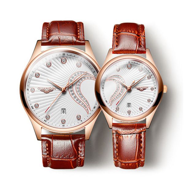 guanqin 2019 creative designer watch men women leather waterproof watch set slim mesh belt clock ladies watch relogio feminino, Slivery;brown
guanqin 2019 creative designer watch men women leather waterproof watch set slim mesh belt clock ladies watch relogio feminino, Slivery;brown