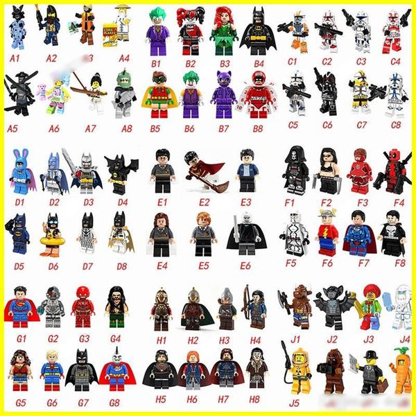 

Горячий 70 тип Minifig Super Heroes Мстители Человек-Паук Космические войны Гарри Поттер Хо