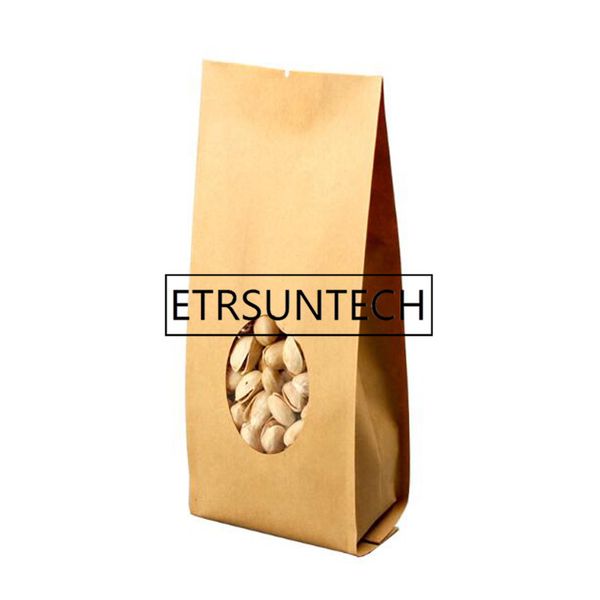 500pcs window kraft paper side gusset bags pouches round clear window kraft paper bags packaging storage
500pcs window kraft paper side gusset bags pouches round clear window kraft paper bags packaging storage