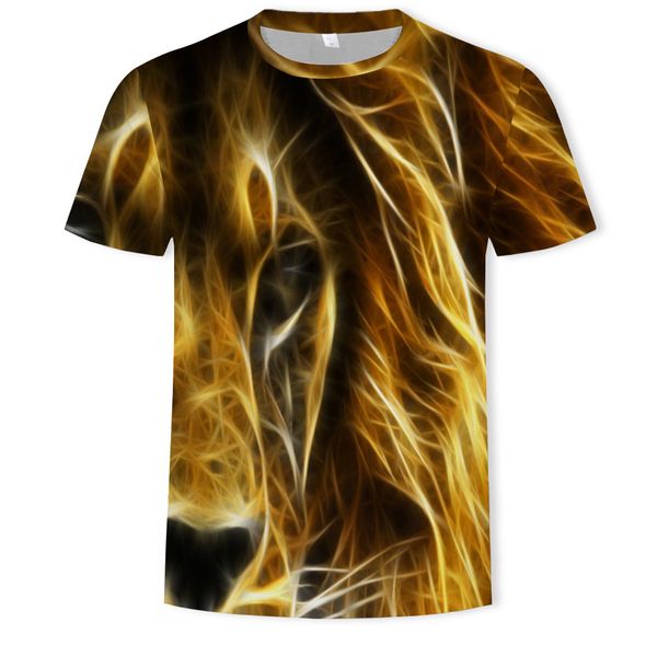 mens designer round collar short sleeve lion 3d digital printing fashion t-shirt, White;black
mens designer round collar short sleeve lion 3d digital printing fashion t-shirt, White;black