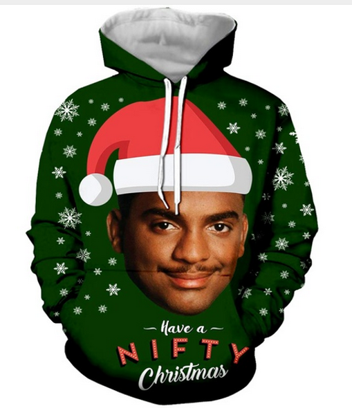 fashion 3d printed fresh prince nifty christmas men women pullover hoodies street wear casual hip hop pockets sweatshirt clothing, Black
fashion 3d printed fresh prince nifty christmas men women pullover hoodies street wear casual hip hop pockets sweatshirt clothing, Black