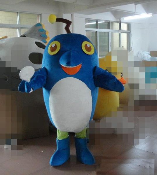 big blue fish mascot costume dolphin disguise holiday special clothing for halloween party event, Red;yellow
big blue fish mascot costume dolphin disguise holiday special clothing for halloween party event, Red;yellow