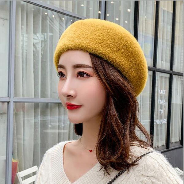 s-maqiao 2019 new winter autumn women's wool elegant beret hat for girl knitted hat warm painter solid fashion female boina, Blue;gray
s-maqiao 2019 new winter autumn women's wool elegant beret hat for girl knitted hat warm painter solid fashion female boina, Blue;gray