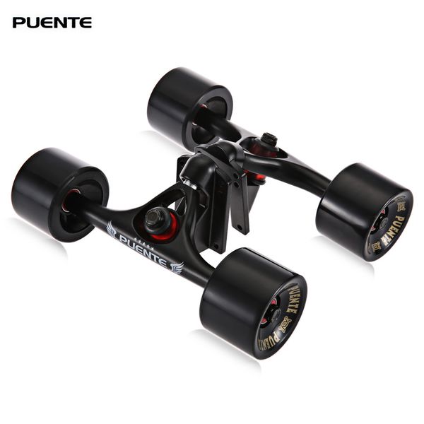 puente 2pcs / set 10.24 inches skateboard truck with skate wheel riser abec - 9 bearing bolt nut for outdoor skateboarding
puente 2pcs / set 10.24 inches skateboard truck with skate wheel riser abec - 9 bearing bolt nut for outdoor skateboarding