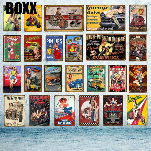 pin ups metal signs hod rod garage wall decor lady with car trucks electric motorcar vintage painting plaque art craft
pin ups metal signs hod rod garage wall decor lady with car trucks electric motorcar vintage painting plaque art craft