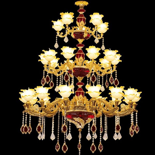 french luxury crystal chandelier duplex building zinc alloy crystal chandelier three layer living room lobby staircase lamp villa chandelier
french luxury crystal chandelier duplex building zinc alloy crystal chandelier three layer living room lobby staircase lamp villa chandelier