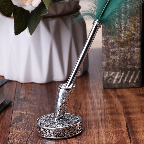 vintage metal round insertion pen holder for feather quill dip pens school office supplies stationery student gift
vintage metal round insertion pen holder for feather quill dip pens school office supplies stationery student gift
