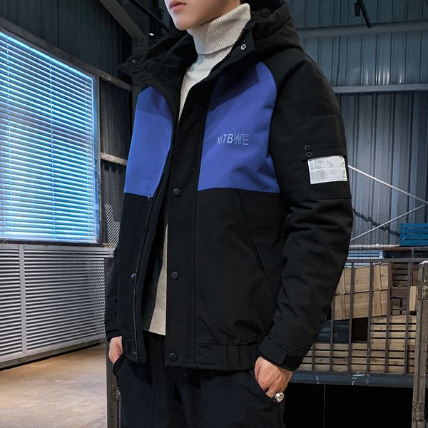 2019 new patchwork fashion men's winter jacket hooded windbreaker parka jacket men thick warm parka coat, Black
2019 new patchwork fashion men's winter jacket hooded windbreaker parka jacket men thick warm parka coat, Black