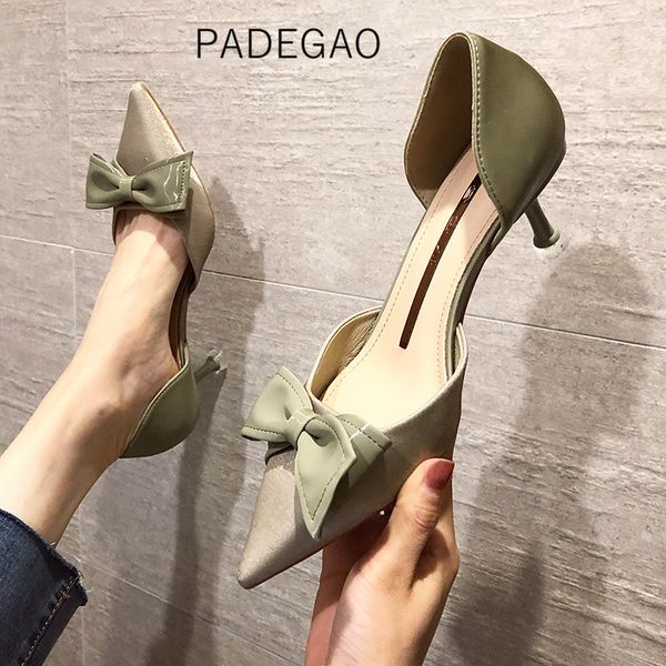 high heel 2020 women sandals green butterfly-knot sweet elegant sandals fashion woman, Black
high heel 2020 women sandals green butterfly-knot sweet elegant sandals fashion woman, Black