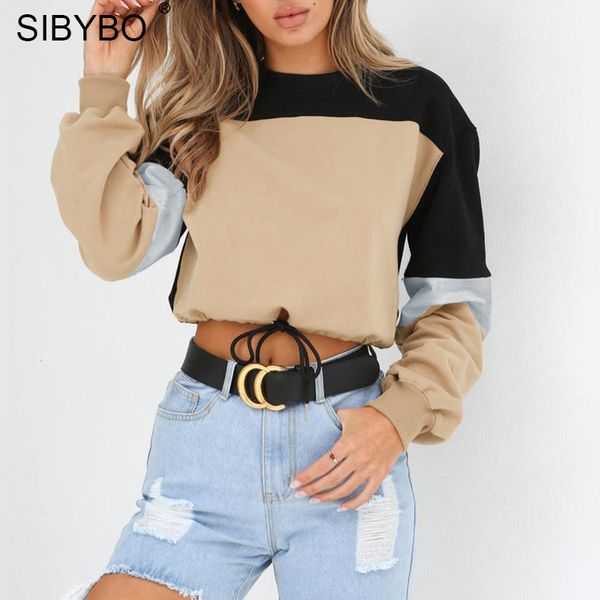 sibybo colors patchwork cotton women hoodies sweatshirts autumn long sleeve drawstring pullover crop casual sweatshirt women, Black
sibybo colors patchwork cotton women hoodies sweatshirts autumn long sleeve drawstring pullover crop casual sweatshirt women, Black