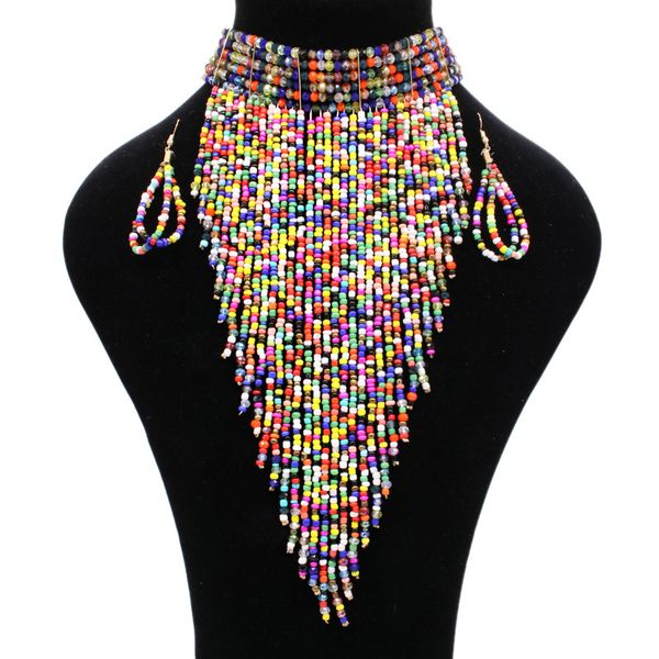 new fashion handmade jewelry seed beads necklace women bohemian trendy beaded jewelry choker necklaces, Golden;silver
new fashion handmade jewelry seed beads necklace women bohemian trendy beaded jewelry choker necklaces, Golden;silver