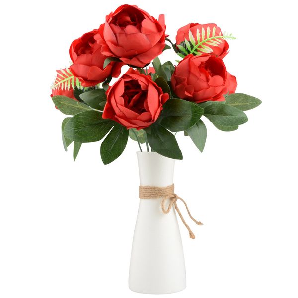 43cm silk peony artificial flowers bouquet 9 heads real touch fake flowers wedding party supplies indoor home garden decoration
43cm silk peony artificial flowers bouquet 9 heads real touch fake flowers wedding party supplies indoor home garden decoration
