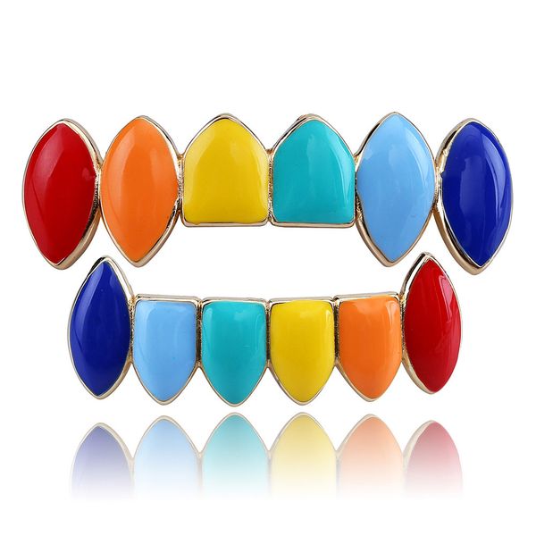 hip hop jewelry rainbow gold silver teeth grillz & bottom dental mouth cosplay party tooth punk body grills, Slivery;golden
hip hop jewelry rainbow gold silver teeth grillz & bottom dental mouth cosplay party tooth punk body grills, Slivery;golden
