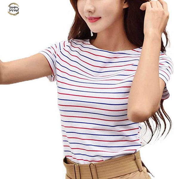 2019 cotton t shirt striped classic bottom t shirts for women colorful t shirt woman plus size female tee 5xl, White
2019 cotton t shirt striped classic bottom t shirts for women colorful t shirt woman plus size female tee 5xl, White