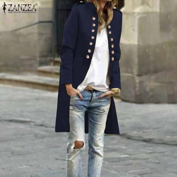 women long jackets zanzea 2020 vintage open front thin outwear solid long coats autumn winter outdoor coat casaco femme oversize, Black;brown
women long jackets zanzea 2020 vintage open front thin outwear solid long coats autumn winter outdoor coat casaco femme oversize, Black;brown