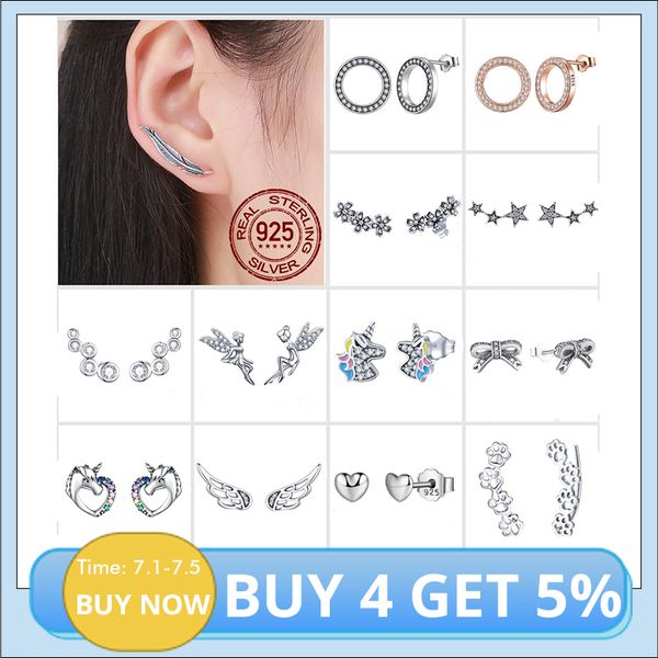 bisaer 925 sterling silver circle licorne tree leaves snowflake butterfly stud earrings women fashion earrings jewelry brincos, Golden;silver
bisaer 925 sterling silver circle licorne tree leaves snowflake butterfly stud earrings women fashion earrings jewelry brincos, Golden;silver