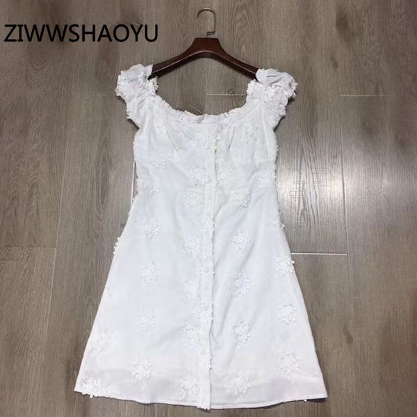 ziwwshaoyu summer women white sweet party mini short dresses fashion ladies embroidery off shoulder dresses vestidos, Black;gray
ziwwshaoyu summer women white sweet party mini short dresses fashion ladies embroidery off shoulder dresses vestidos, Black;gray