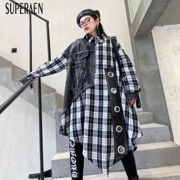 superaen plaid trench coat for women pluz size wild casual denim windbreakers female long-sleeved spring and autumn new 2020, Tan;black
superaen plaid trench coat for women pluz size wild casual denim windbreakers female long-sleeved spring and autumn new 2020, Tan;black