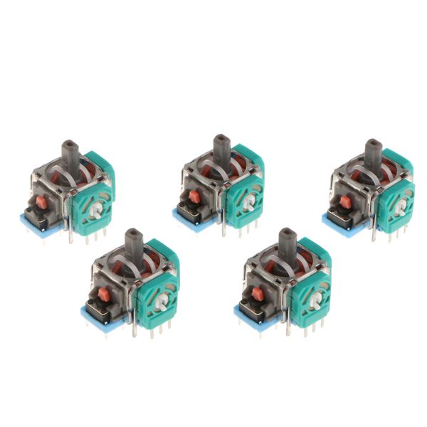 5 pieces analog 3d button joystick stick rocker sensor replacement for sony ps 4 - blue
5 pieces analog 3d button joystick stick rocker sensor replacement for sony ps 4 - blue