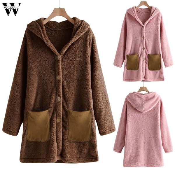 womail womens coats women long sleeve solid color warm fleece button hoodie coat women abrigo 2019 s-3xl, Black
womail womens coats women long sleeve solid color warm fleece button hoodie coat women abrigo 2019 s-3xl, Black