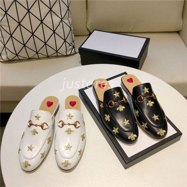 2019 with box fashion woman designer shoe bees and stars princetown glitter slipper summer luxury gladiator sandal lady outdoor slippers, Black
2019 with box fashion woman designer shoe bees and stars princetown glitter slipper summer luxury gladiator sandal lady outdoor slippers, Black