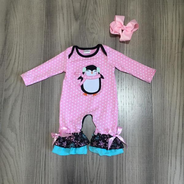 christmas fall/winter baby girls toddler clothes infant pink penguin romper cotton football long sleeve ruffles match bow, White
christmas fall/winter baby girls toddler clothes infant pink penguin romper cotton football long sleeve ruffles match bow, White