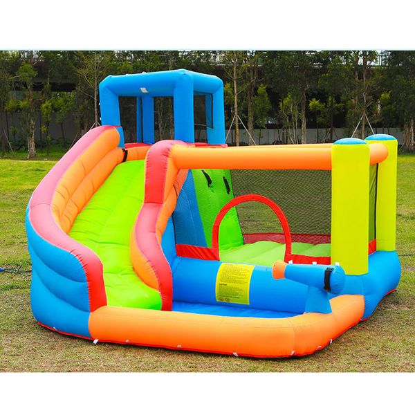 Inflatable Water Slide Water Park Combo Bounce House For Kids Outdoor Party With Air Blower For Commercial Family