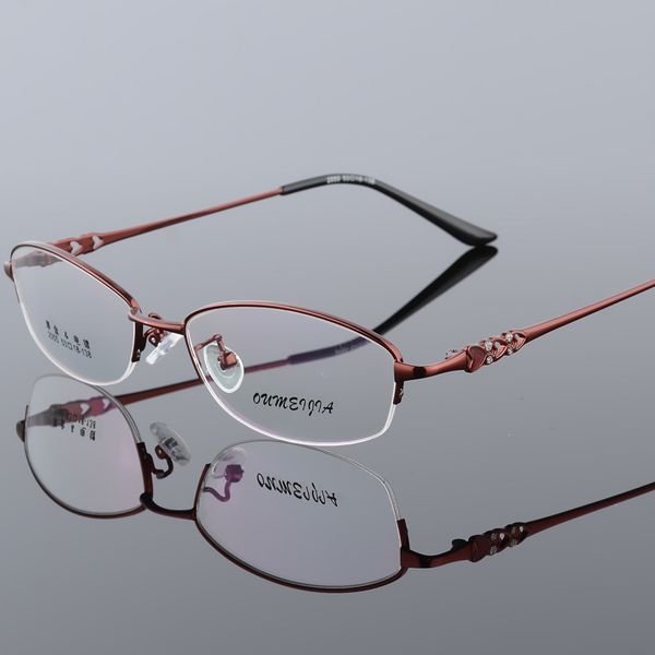 glasses wholesale new metal glasses frame female ultra light half frame myopia fashion flat mirror, Black
glasses wholesale new metal glasses frame female ultra light half frame myopia fashion flat mirror, Black