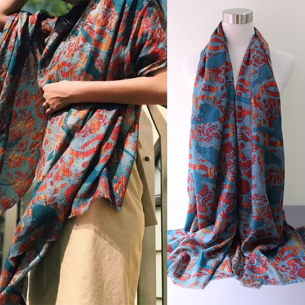 flame peacock cashmere scarf thin section shawl long towel lady season scarf, Blue;gray
flame peacock cashmere scarf thin section shawl long towel lady season scarf, Blue;gray