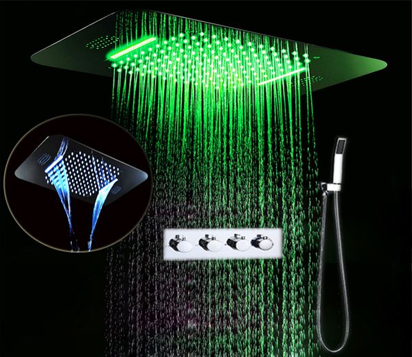 electricity power recessed ceiling mounted music shower system 58x38cm rectangular led showerhead set with 3 way thermostatic mixer valve
electricity power recessed ceiling mounted music shower system 58x38cm rectangular led showerhead set with 3 way thermostatic mixer valve