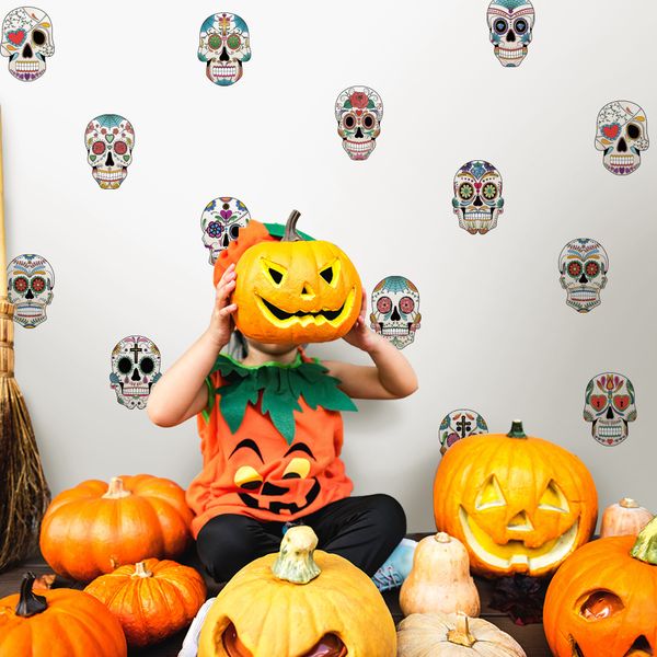 24pcs/set diy wall sticker halloween mysterious skull home bar party self-adhesive mural hoom decals removable background decor
24pcs/set diy wall sticker halloween mysterious skull home bar party self-adhesive mural hoom decals removable background decor