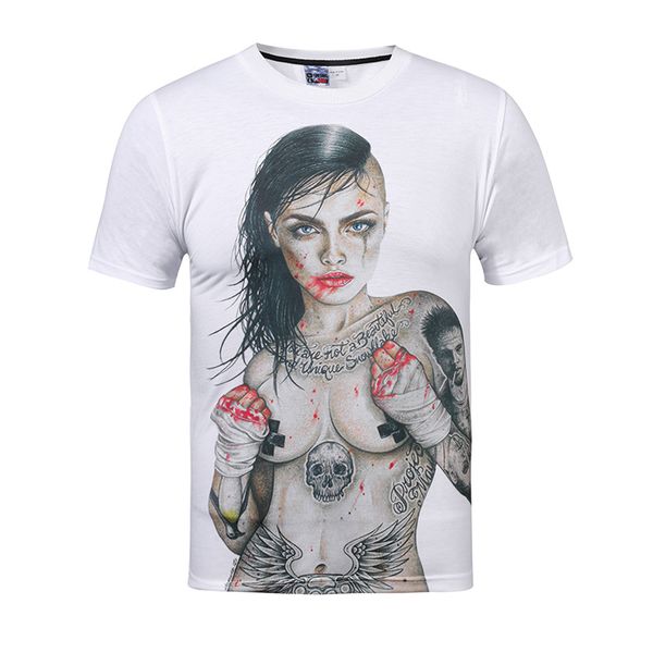 3d tattoo women printed tshirt for men summer white cotton short sleeved tees, White;black
3d tattoo women printed tshirt for men summer white cotton short sleeved tees, White;black