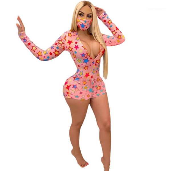 rompers fashion female clothing summer womens designer jumpsuits deep v neck star printed long sleeve, Black;white
rompers fashion female clothing summer womens designer jumpsuits deep v neck star printed long sleeve, Black;white