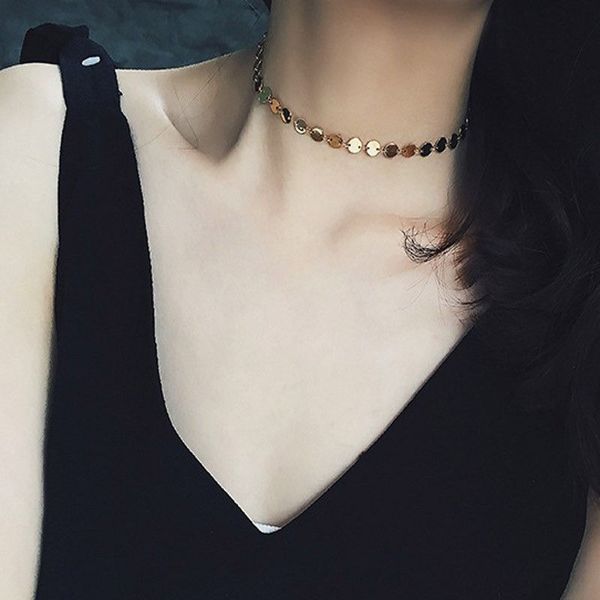 fashion gold color wafer link chain necklace for woman trendy jewelry accessories choker necklace collar boho chocker, Golden;silver
fashion gold color wafer link chain necklace for woman trendy jewelry accessories choker necklace collar boho chocker, Golden;silver
