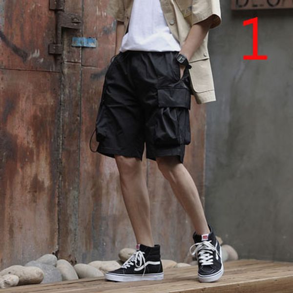 summer casual shorts street fashion solid color drawstring tooling five pants, White;black
summer casual shorts street fashion solid color drawstring tooling five pants, White;black