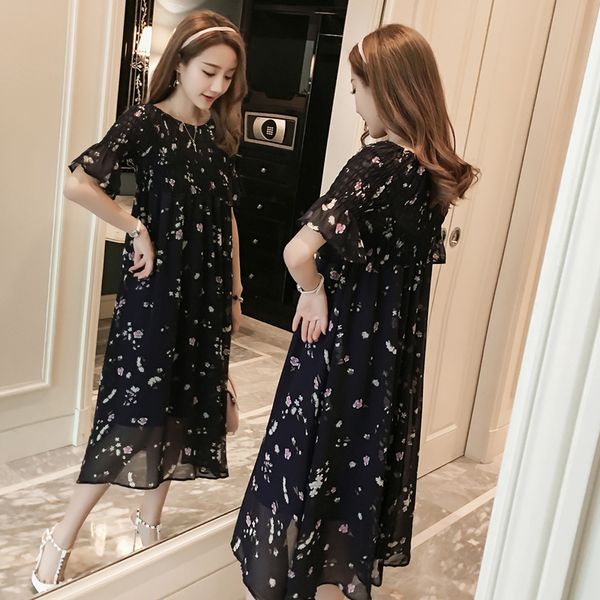 maternity dress small broken flower in the summer long pregnant women posed show thin tall waist dress with short sleeves, White
maternity dress small broken flower in the summer long pregnant women posed show thin tall waist dress with short sleeves, White
