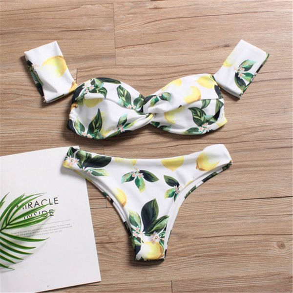 off shoulder swimsuit 2019 new arrival strapless bandeau bikini set women swimwear yellow print backless bathing suits swim, White;black
off shoulder swimsuit 2019 new arrival strapless bandeau bikini set women swimwear yellow print backless bathing suits swim, White;black
