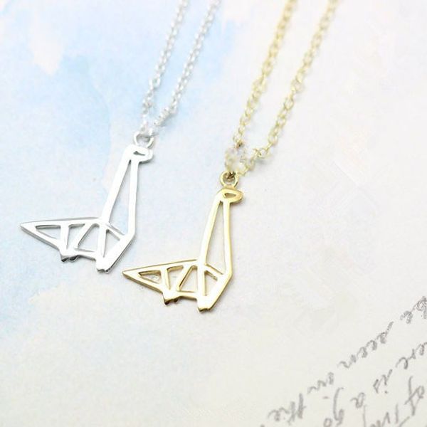 30 origami dinosaur cute hollow paper cartoon anime pendant necklace modern minimalist ancient animal clavicle lucky woman mother men's, Silver
30 origami dinosaur cute hollow paper cartoon anime pendant necklace modern minimalist ancient animal clavicle lucky woman mother men's, Silver