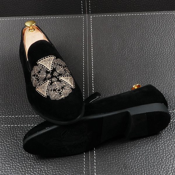 2019 new men's designer gentleman embroidery shoes flats oxfords 2019 male wedding dress prom shoes sapato social masculino 03, Black
2019 new men's designer gentleman embroidery shoes flats oxfords 2019 male wedding dress prom shoes sapato social masculino 03, Black
