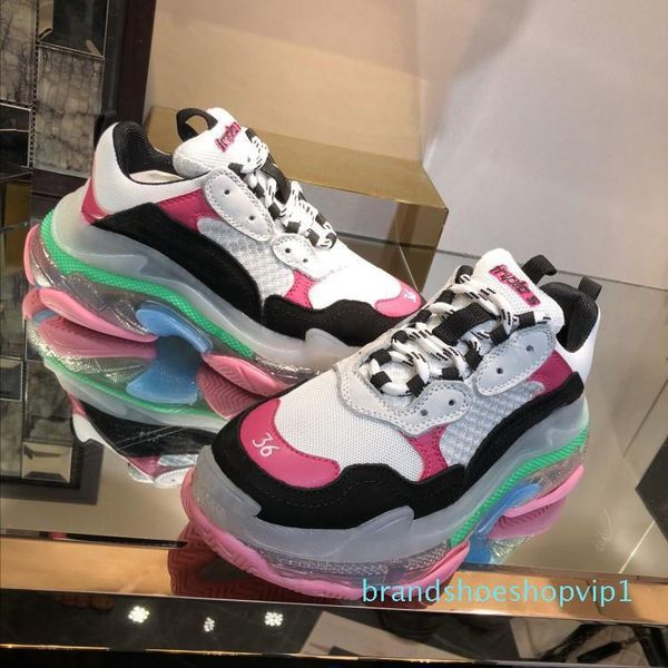 2019 men women fashion designer casual shoe sneakers cushion triple s 3.0 combination nitrogen outsole crystal bottom dad casual shoe snean1, Black
2019 men women fashion designer casual shoe sneakers cushion triple s 3.0 combination nitrogen outsole crystal bottom dad casual shoe snean1, Black