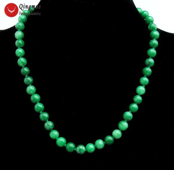 qingmos fashion natural jade necklace for women with 8mm round dark green jade stone chokers necklaces jewelry 17'' nec6552, Golden;silver
qingmos fashion natural jade necklace for women with 8mm round dark green jade stone chokers necklaces jewelry 17'' nec6552, Golden;silver